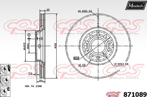 Maxtech 70160025 - Guide Sleeve Kit, brake caliper autospares.lv