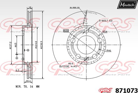 Maxtech 6262002 - Brake Caliper autospares.lv