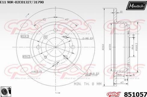 MDR MRD-2406 - Brake Disc autospares.lv