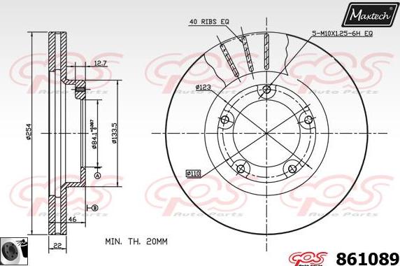 Maxtech 857149 - Brake Disc autospares.lv