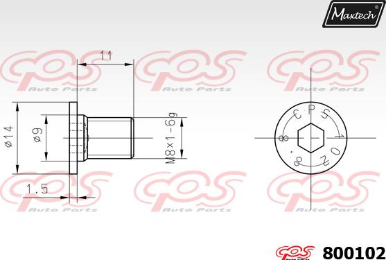 Maxtech 865253 - Brake Disc autospares.lv