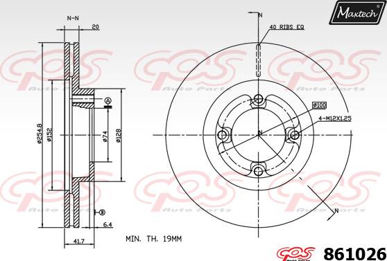 Maxtech 861085 - Brake Disc autospares.lv