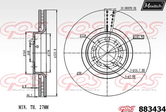 Maxtech 861315 - Brake Disc autospares.lv