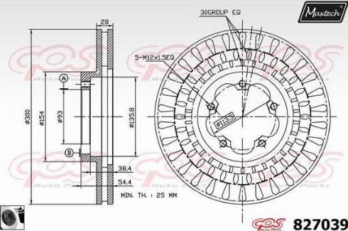 Maxtech 827039.0060 - Brake Disc autospares.lv