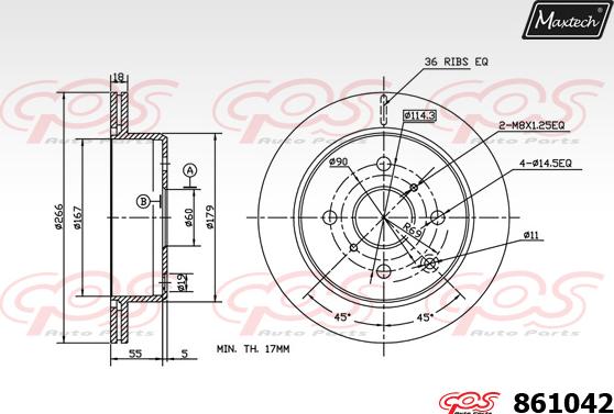 Maxtech 875606 - Brake Disc autospares.lv