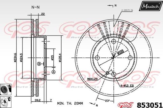 Maxtech 875624 - Brake Disc autospares.lv