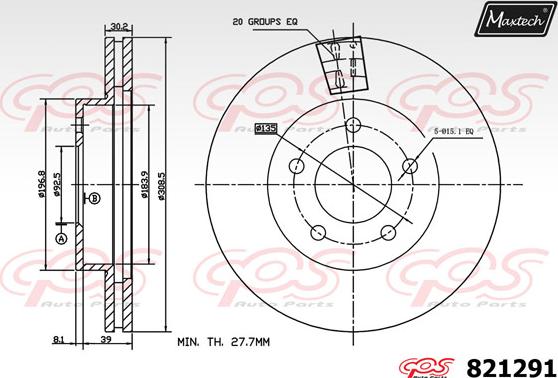 Maxtech 876608 - Brake Drum autospares.lv