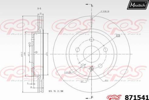 Maxtech 871541.0000 - Brake Disc autospares.lv