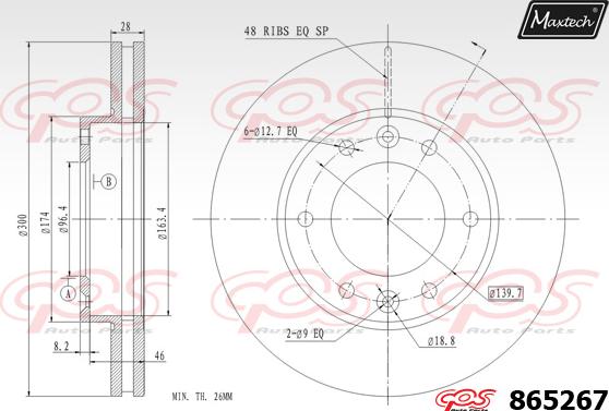 Maxtech 871081 - Brake Disc autospares.lv