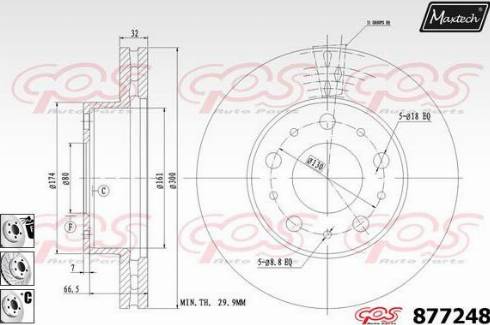 Maxtech 877248.6980 - Brake Disc autospares.lv