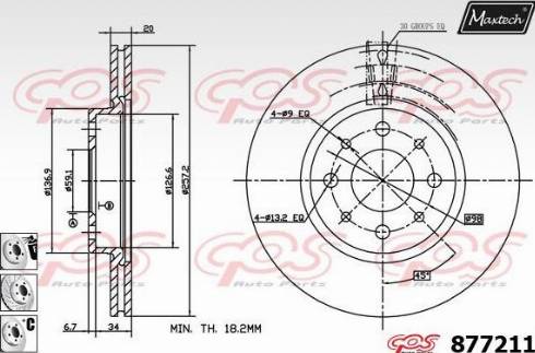 Maxtech 877211.6980 - Brake Disc autospares.lv