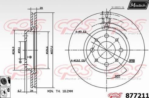 Maxtech 877211.6060 - Brake Disc autospares.lv