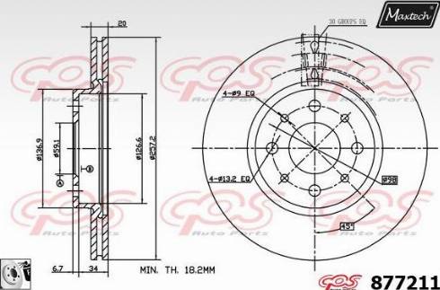 Maxtech 877211.0080 - Brake Disc autospares.lv