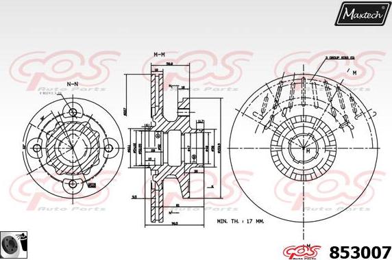 Maxtech 877232 - Brake Disc autospares.lv