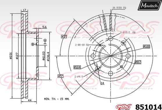 Maxtech 70160094 - Guide Sleeve Kit, brake caliper autospares.lv