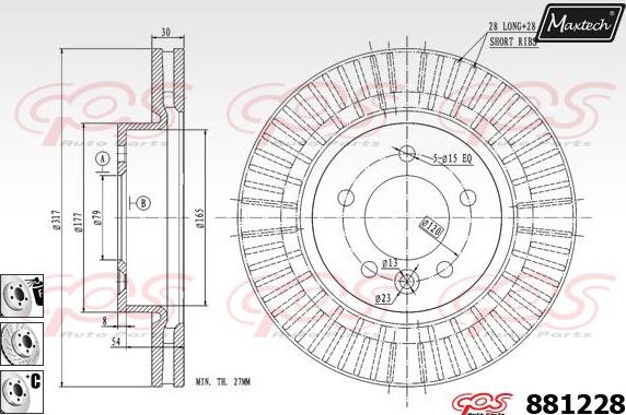 Maxtech 70200182 - Repair Kit, brake caliper autospares.lv