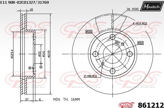 Maxtech 70160041 - Guide Sleeve Kit, brake caliper autospares.lv