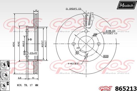 Maxtech 70160057 - Guide Sleeve Kit, brake caliper autospares.lv