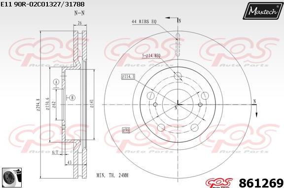 Maxtech 70160114 - Guide Sleeve Kit, brake caliper autospares.lv