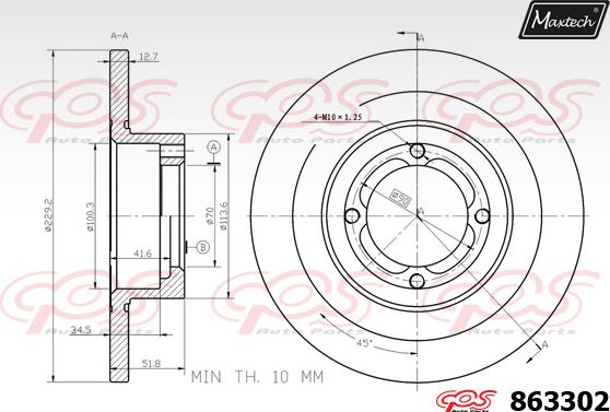 Maxtech 70180329 - Seal, brake caliper piston autospares.lv