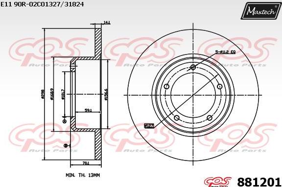 Maxtech 70200599 - Repair Kit, brake caliper autospares.lv