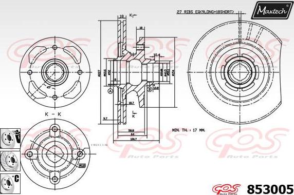 Maxtech 875618 - Brake Disc autospares.lv