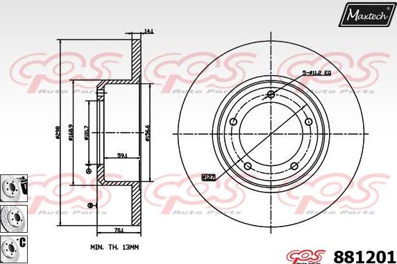 Maxtech 70200524 - Repair Kit, brake caliper autospares.lv