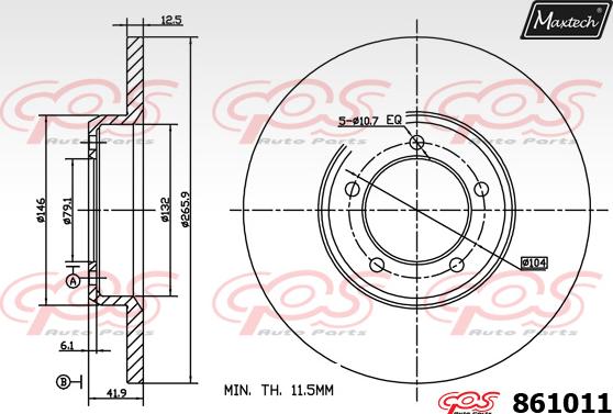 Maxtech 70200672 - Repair Kit, brake caliper autospares.lv