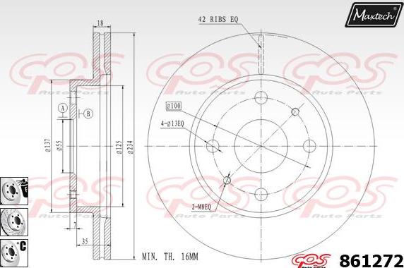 Maxtech 875306 - Brake Disc autospares.lv