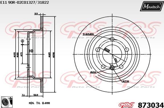 Maxtech 70200118 - Repair Kit, brake caliper autospares.lv