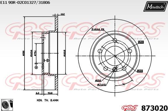 Maxtech 70200112 - Repair Kit, brake caliper autospares.lv