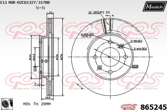 Maxtech 70200394 - Repair Kit, brake caliper autospares.lv