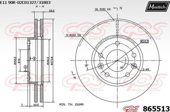 Maxtech 70200218 - Repair Kit, brake caliper autospares.lv