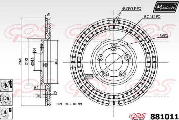 Maxtech 70200235 - Repair Kit, brake caliper autospares.lv