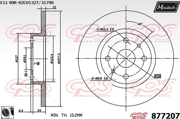 Maxtech 70203000 - Repair Kit, brake caliper autospares.lv