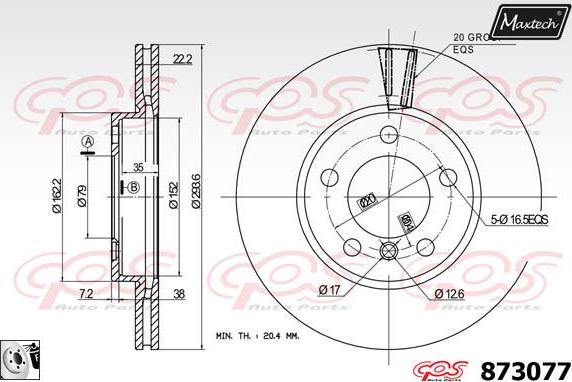 Maxtech 71810060 - Guide Bolt, brake caliper autospares.lv