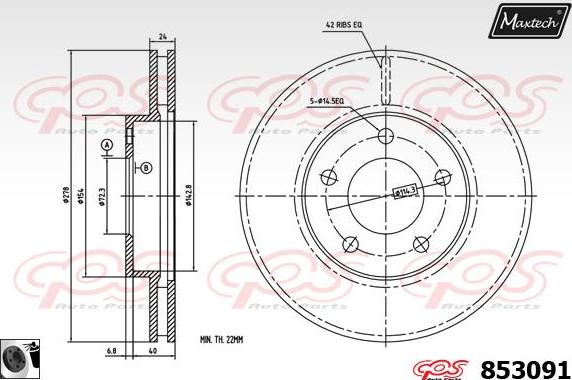 Maxtech 71810032 - Guide Bolt, brake caliper autospares.lv