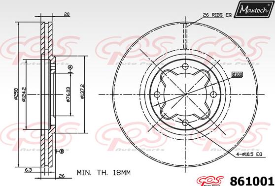 Maxtech 72948032 - Piston, brake caliper autospares.lv