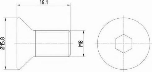 MAZDA 998310816 - Bolt, brake disc autospares.lv