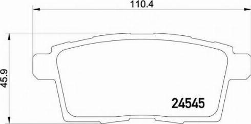 MAZDA EHY42648Z - Brake Pad Set, disc brake autospares.lv