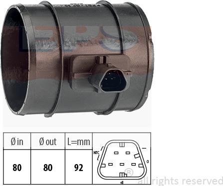 MDR EPS-1991 438 - Air Mass Sensor autospares.lv