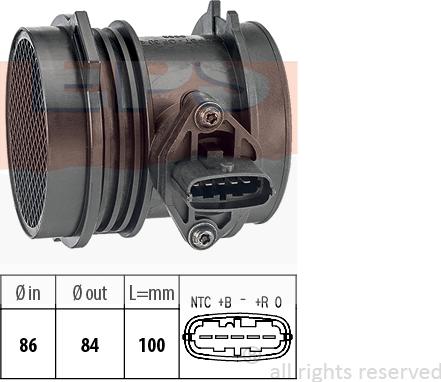 MDR EPS-1991 017 - Air Mass Sensor autospares.lv