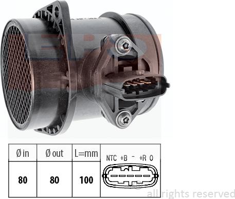 MDR EPS-1991 088 - Air Mass Sensor autospares.lv