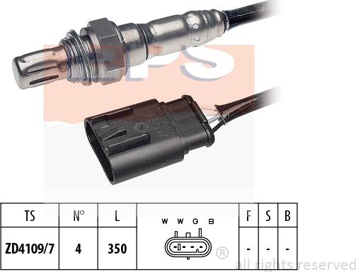 MDR EPS-1998 097 - Lambda Sensor autospares.lv