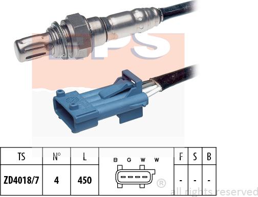 MDR EPS-1998 078 - Lambda Sensor autospares.lv