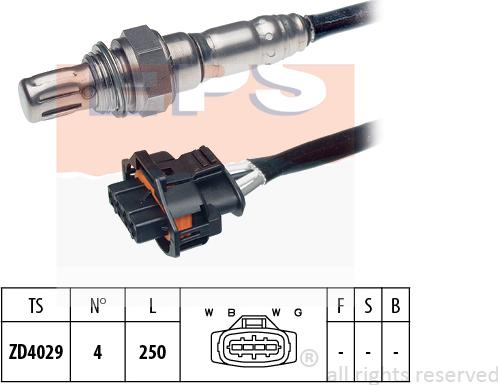 MDR EPS-1998 249 - Lambda Sensor autospares.lv