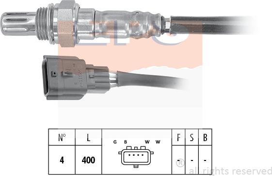 MDR EPS-1998 225 - Lambda Sensor autospares.lv