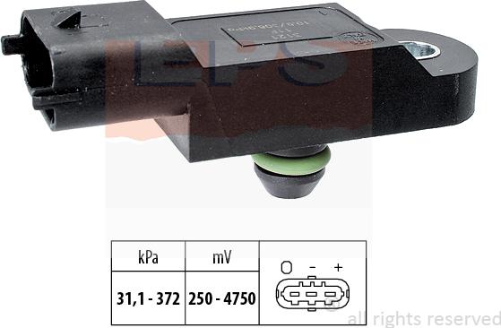 MDR EPS-1993 177 - Sensor, exhaust pressure autospares.lv