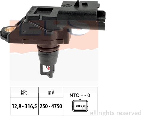 MDR EPS-1993 261 - Sensor, exhaust pressure autospares.lv