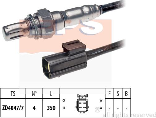 MDR EPS-1997 196 - Lambda Sensor autospares.lv